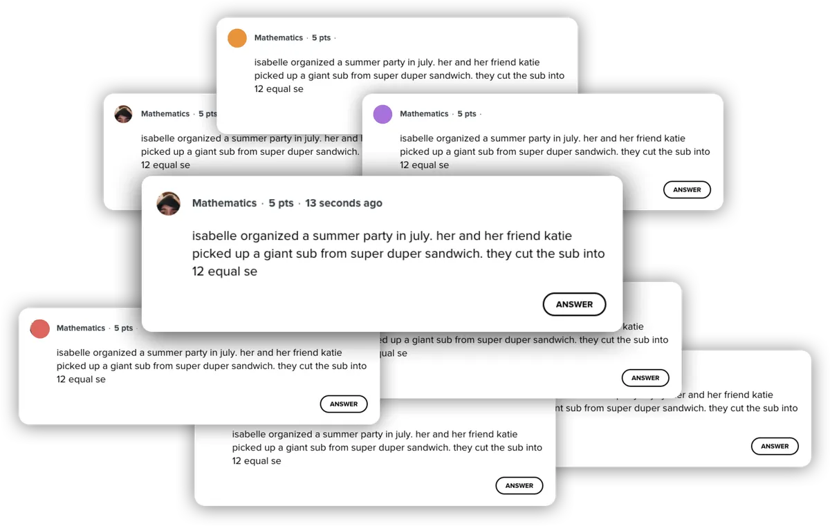 Stack of near-identical questions asked on Brainly