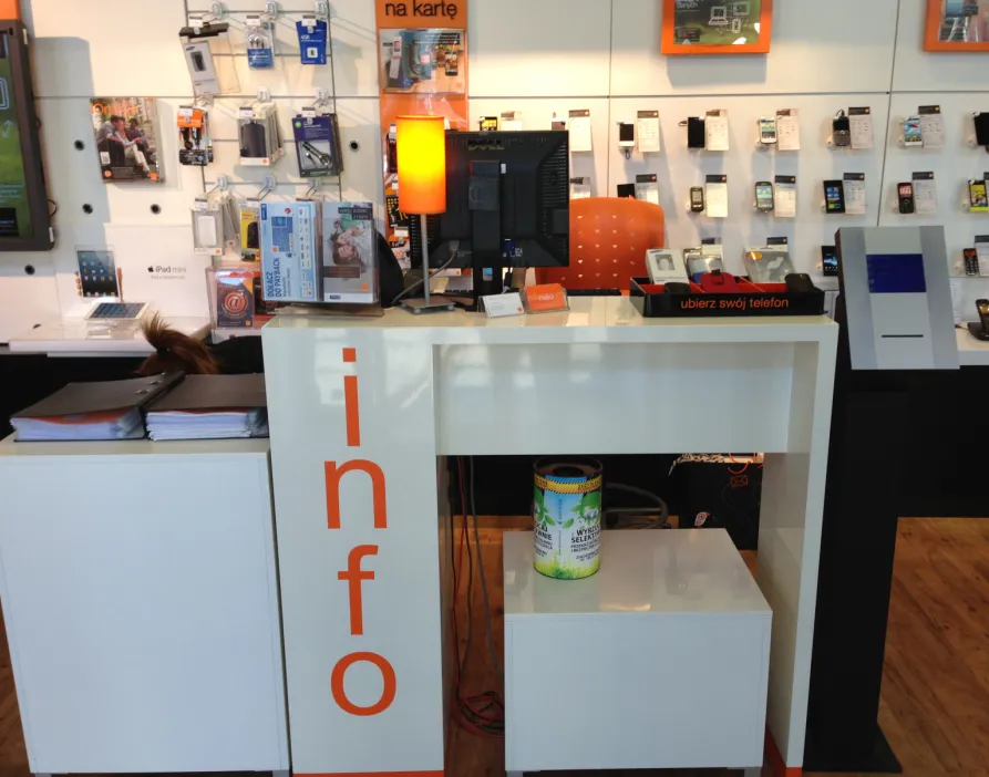 An Orange shop during research