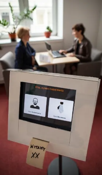 The first prototype: an iPad mounted on an IKEA lamp stand
