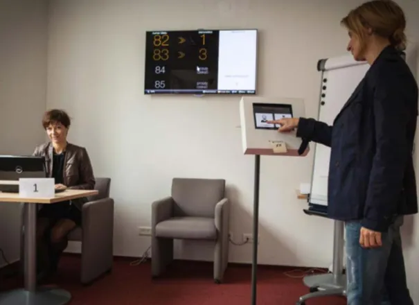 A screen of the first prototype
