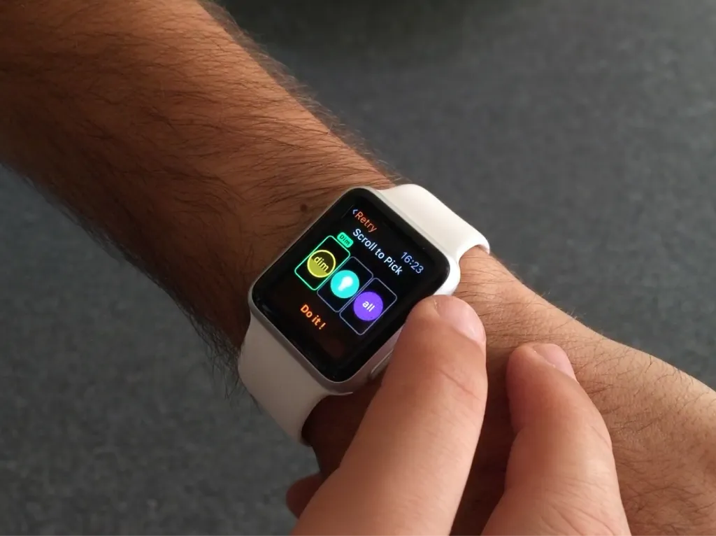 The smartwatch prototype controlling smart home devices